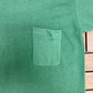 Stanfield's Blank Green Pocket Tee | Size Medium | Vintage 1980s Made in Canada Blank Green T-Shirt |