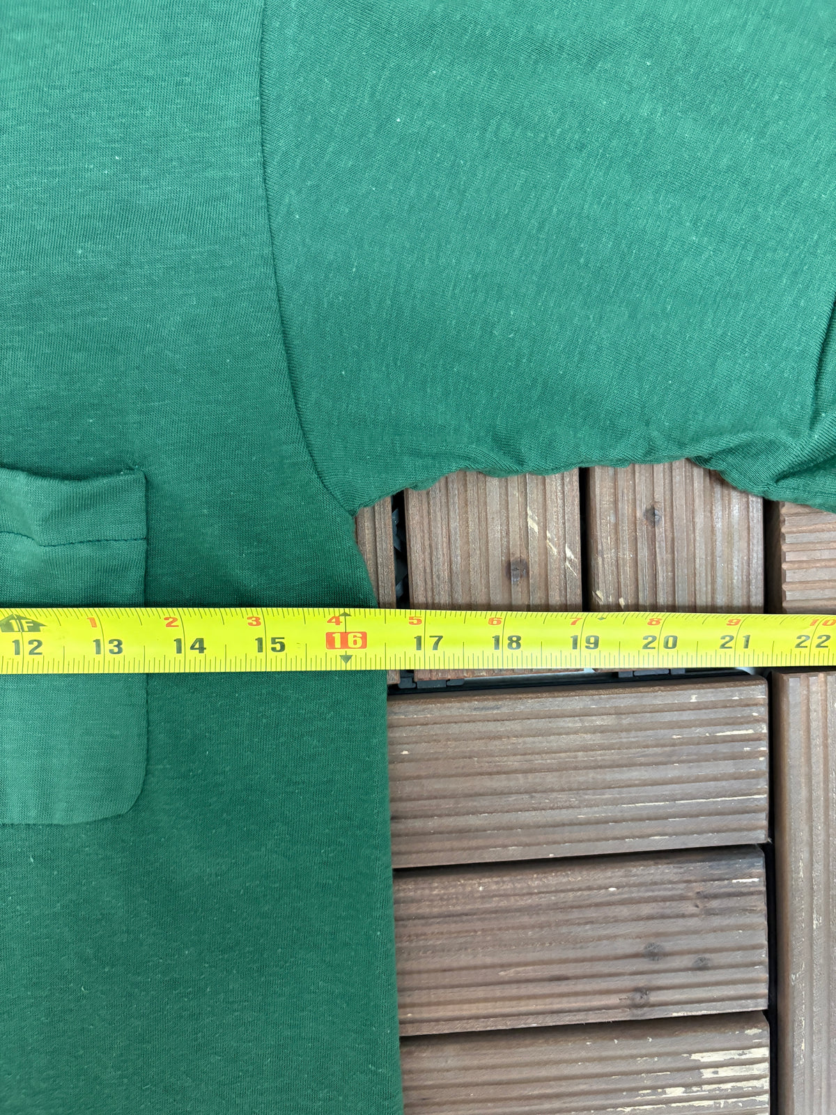 Stanfield's Blank Green Pocket Tee | Size Medium | Vintage 1980s Made in Canada Blank Green T-Shirt |