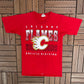 Calgary Flames Graphic Tee | Size Small | Vintage 1990s NHL Hockey Red T-Shirt |