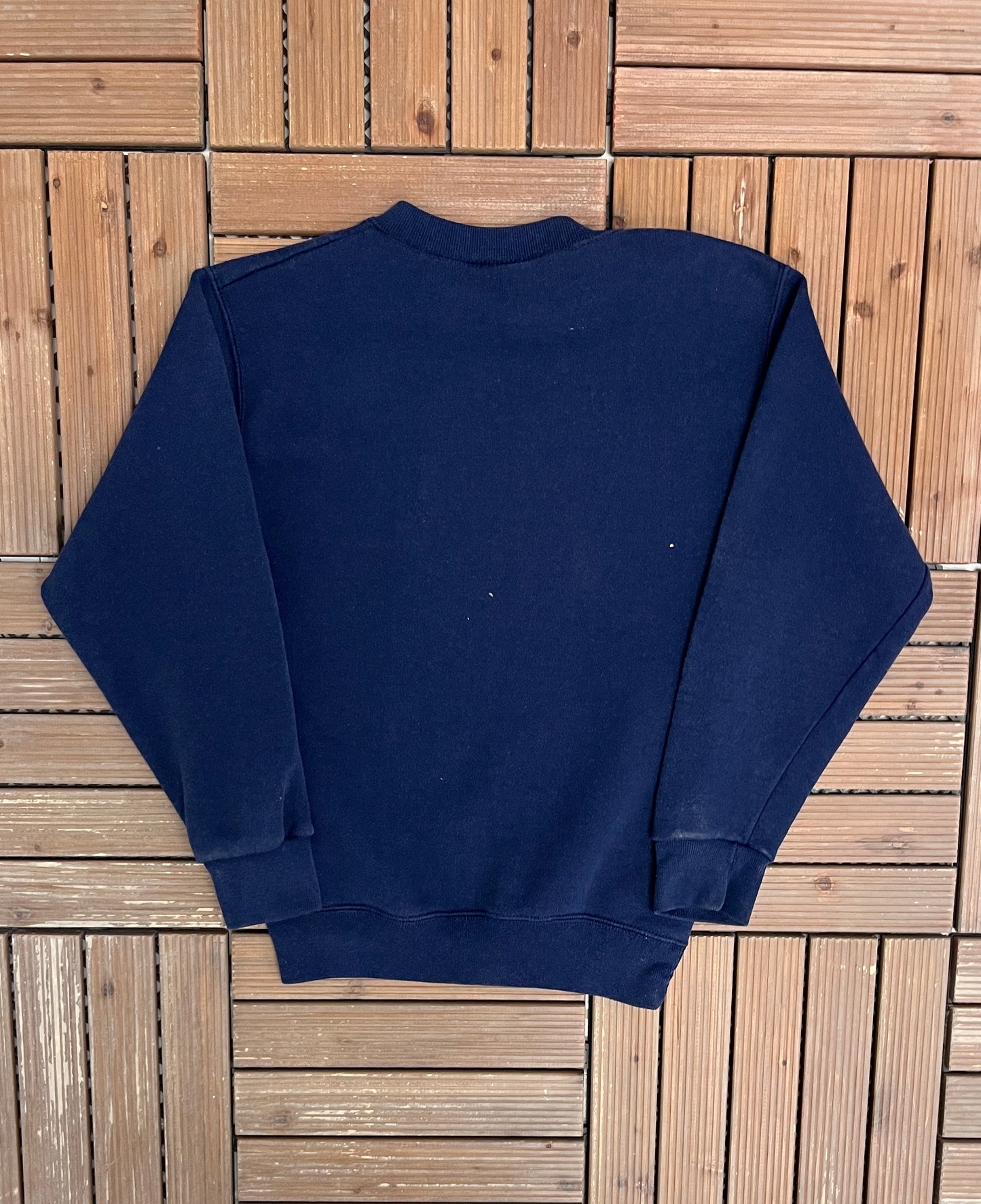 University of Akron Zips Graphic Crewneck | Size X-Small | Vintage 1990s College Blue Sweater |