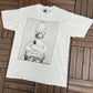 The Simpsons Homer Couch Potato Graphic Tee | Size X-Large | Vintage 1990s Cartoon Promotional White T-Shirt |