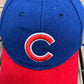 Chicago Cubs Nike Embroidered Graphic Hat | Strap Back | Vintage 2000s MLB Baseball Blue Cap |