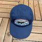 Lancaster Bomber Maritime Tour 1990 Graphic Hat | Snap Back | Vintage 1990s Military Blue Cap |