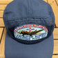 Lancaster Bomber Maritime Tour 1990 Graphic Hat | Snap Back | Vintage 1990s Military Blue Cap |