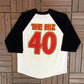 The Miz I'm Awesome Graphic Tee | Size Large | Vintage 2000s WWE Wrestling White 3/4 Sleeve T-Shirt |