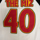 The Miz I'm Awesome Graphic Tee | Size Large | Vintage 2000s WWE Wrestling White 3/4 Sleeve T-Shirt |