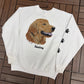 Fido's Famous Funwear Farley Graphic Crewneck | Size Large | Vintage 1990s Animal White Sweater |
