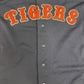 Detroit Tigers Stitched Graphic Jersey | Size Medium | Vintage 2000s MLB Baseball Blue Jersey |