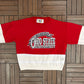 Ohio State Buckeyes Graphic Crewneck | Size X-Large | Vintage 1990s College Red Sweater |