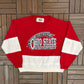 Ohio State Buckeyes Graphic Crewneck | Size X-Large | Vintage 1990s College Red Sweater |