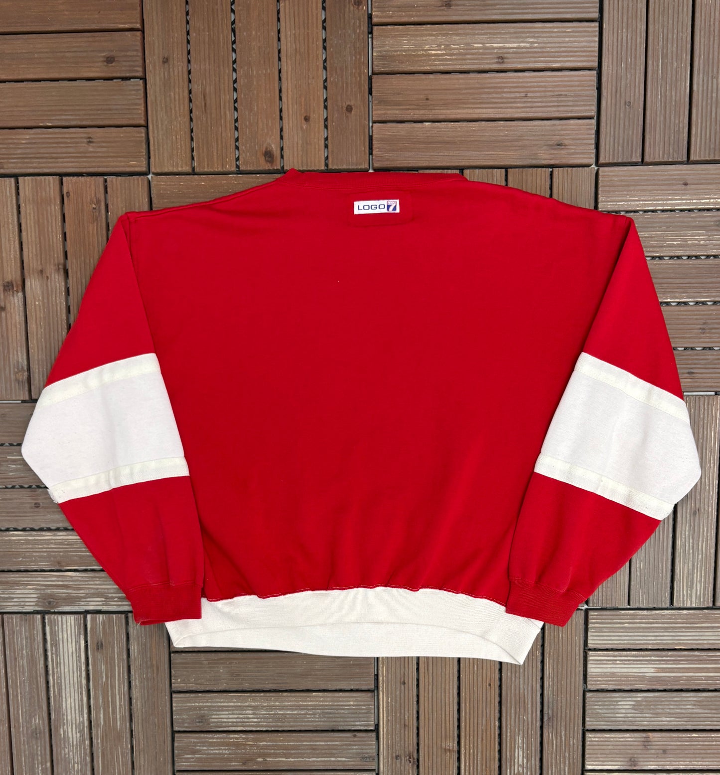Ohio State Buckeyes Graphic Crewneck | Size X-Large | Vintage 1990s College Red Sweater |