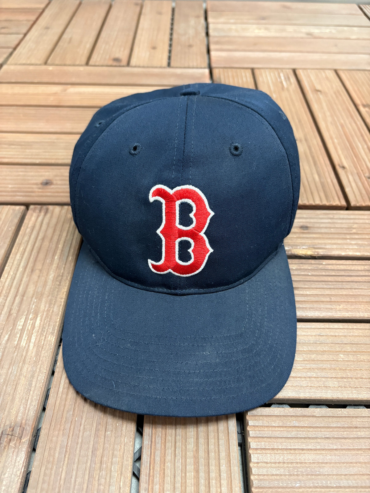 Boston Red Sox Embroidered Hat | Snap Back | Vintage 2000s MLB Baseball Blue Cap |