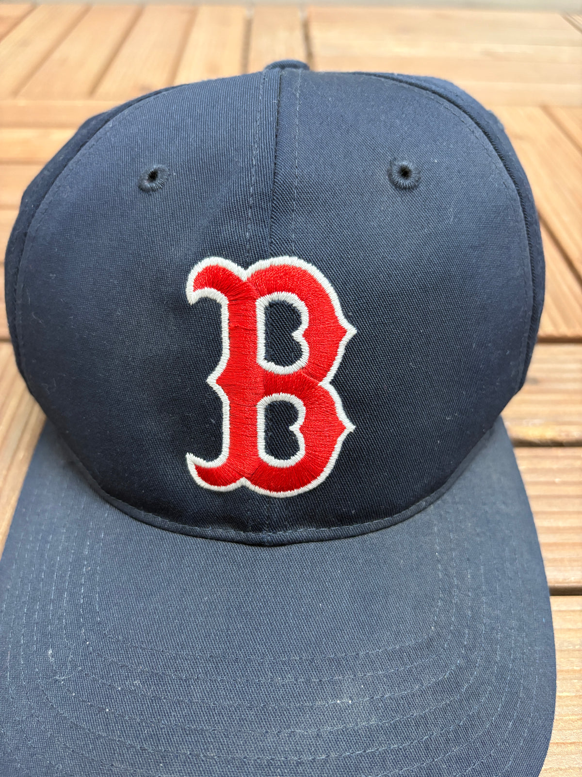 Boston Red Sox Embroidered Hat | Snap Back | Vintage 2000s MLB Baseball Blue Cap |