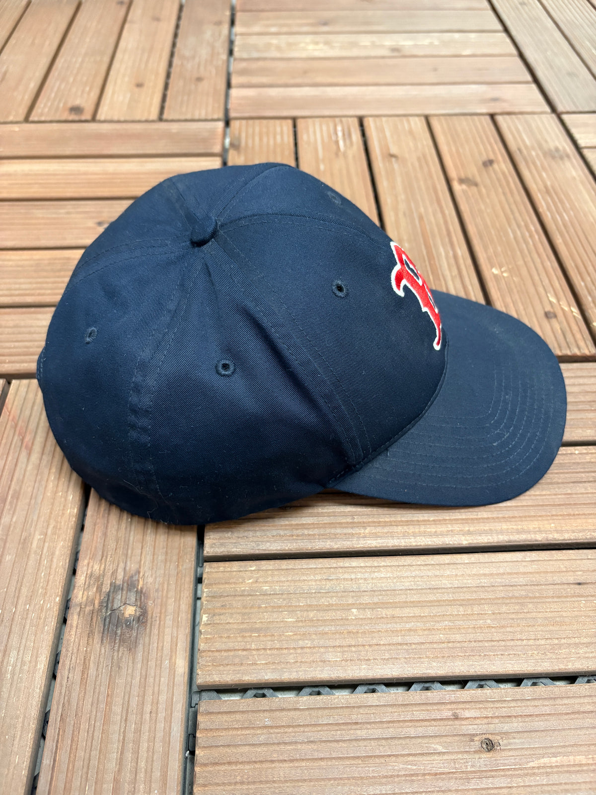 Boston Red Sox Embroidered Hat | Snap Back | Vintage 2000s MLB Baseball Blue Cap |