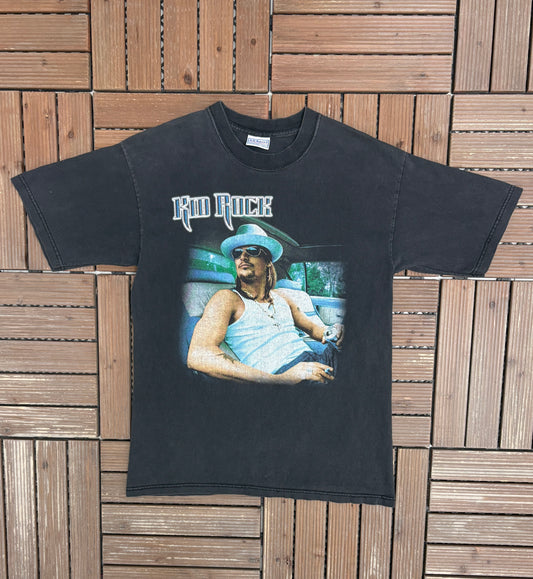 Kid Rock Cocky Tour 2002 Graphic Tee | Size Medium | Vintage 2000s Music Black T-Shirt |