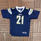 San Diego Chargers LaDainian Tomlinson Football Jersey | Size Youth X-Large | Vintage 2000s NFL Football Blue Jersey |