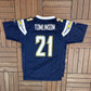 San Diego Chargers LaDainian Tomlinson Football Jersey | Size Youth X-Large | Vintage 2000s NFL Football Blue Jersey |