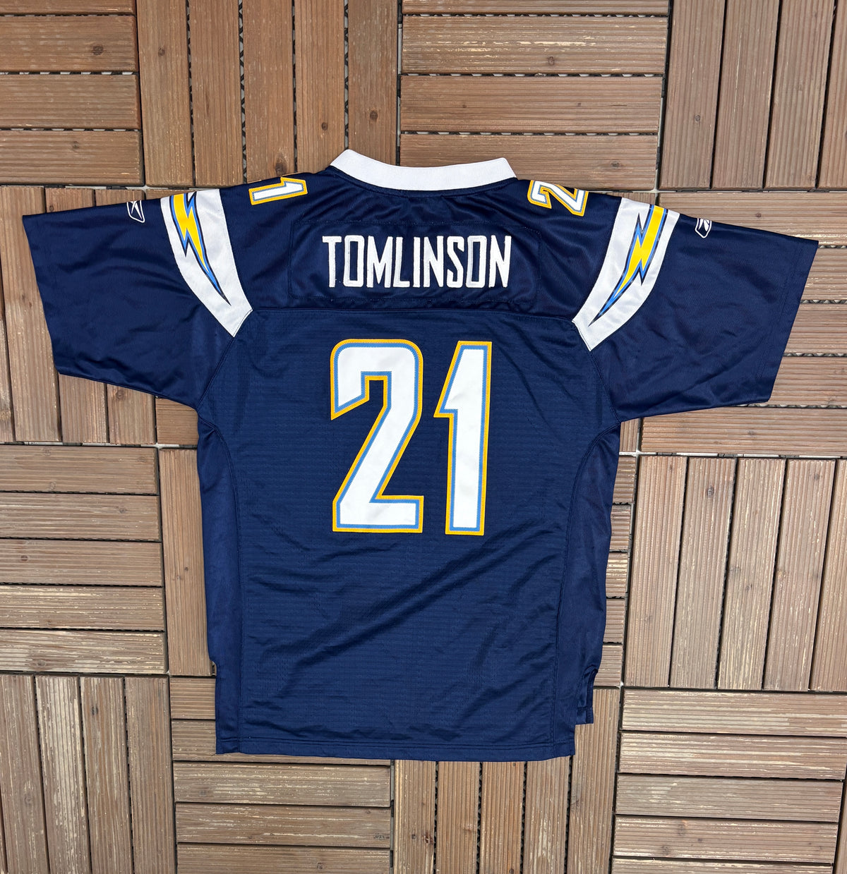 San Diego Chargers LaDainian Tomlinson Football Jersey | Size Youth X-Large | Vintage 2000s NFL Football Blue Jersey |