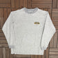 Pittsburgh Steelers Stitched Graphic Fleece Crewneck | Size Medium | Vintage 1990s NFL Football Grey Sweatshirt |
