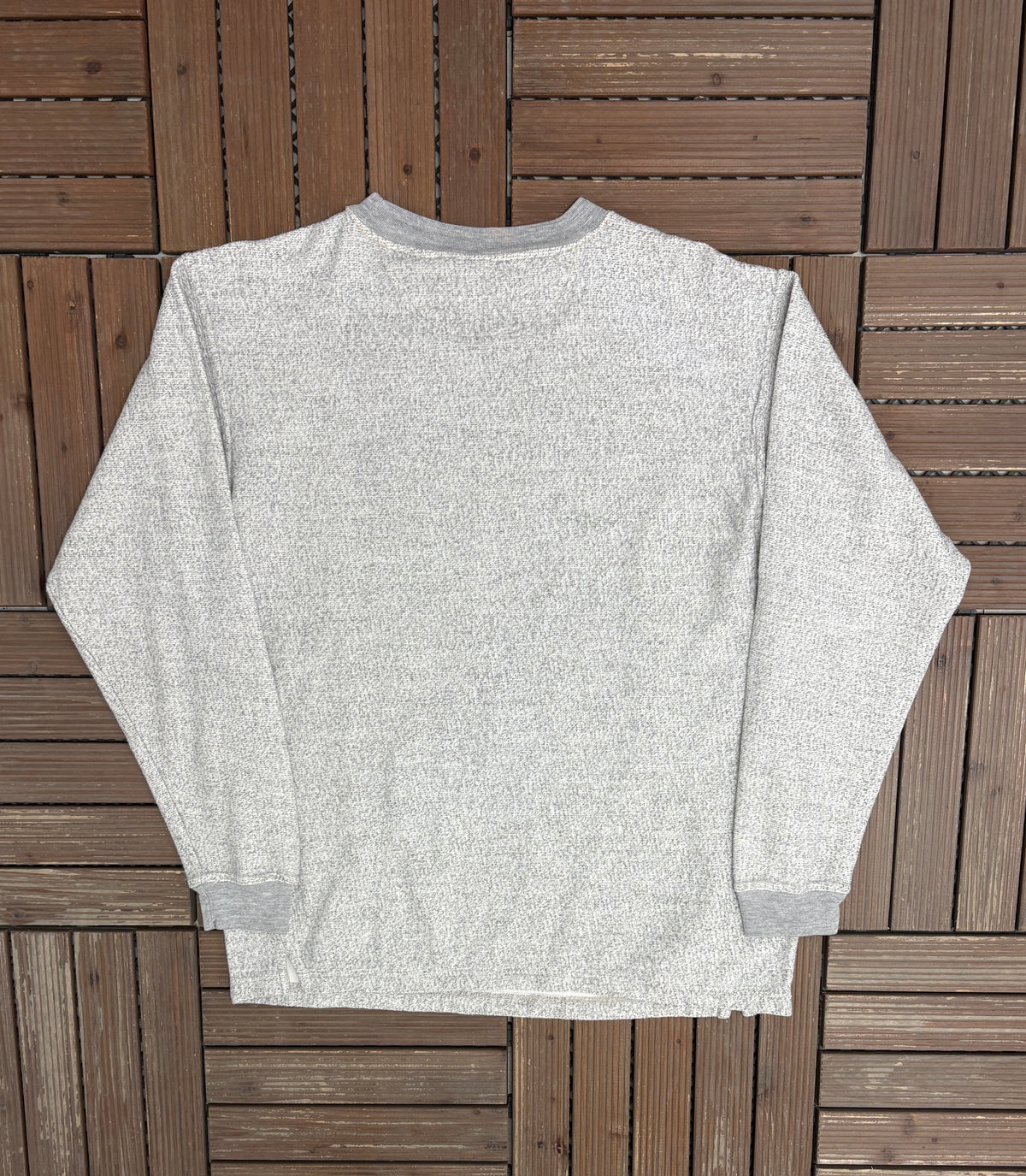 Pittsburgh Steelers Stitched Graphic Fleece Crewneck | Size Medium | Vintage 1990s NFL Football Grey Sweatshirt |