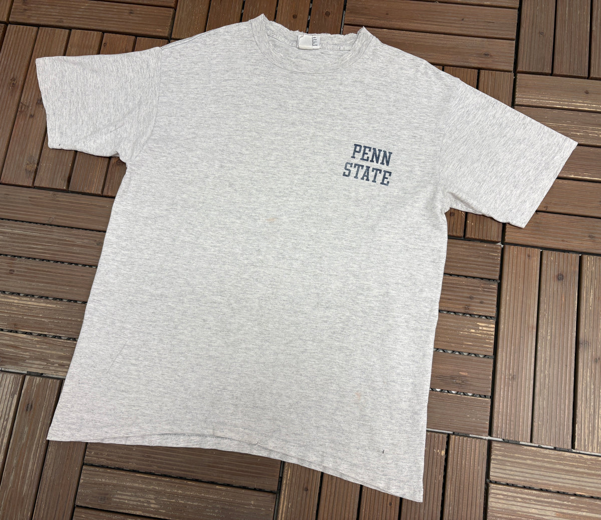 Penn State Nittany Lions Graphic Tee | Size X-Large | Vintage 1990s College Grey T-Shirt |