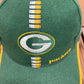 Green Bay Packers Embroidered Graphic Hat | Strap Back With Clasp | Vintage 2000s NFL Football Green Cap |