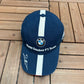 BMW Sauber F1 Team Nick Heidfeld Graphic Hat | Metal Clasp | Vintage 2000s Car Promotional Blue Cap |