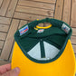 Green Bay Packers Embroidered Graphic Hat | Strap Back With Clasp | Vintage 2000s NFL Football Green Cap |