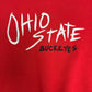Ohio State University Buckeyes Graphic Crewneck | Size Medium | Vintage 1990s College Red Sweater |