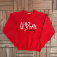 Ohio State University Buckeyes Graphic Crewneck | Size Medium | Vintage 1990s College Red Sweater |