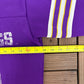 Minnesota Vikings Jersey Style Graphic Tee | Size Small | Vintage 1980s NFL Football Purple T-Shirt |