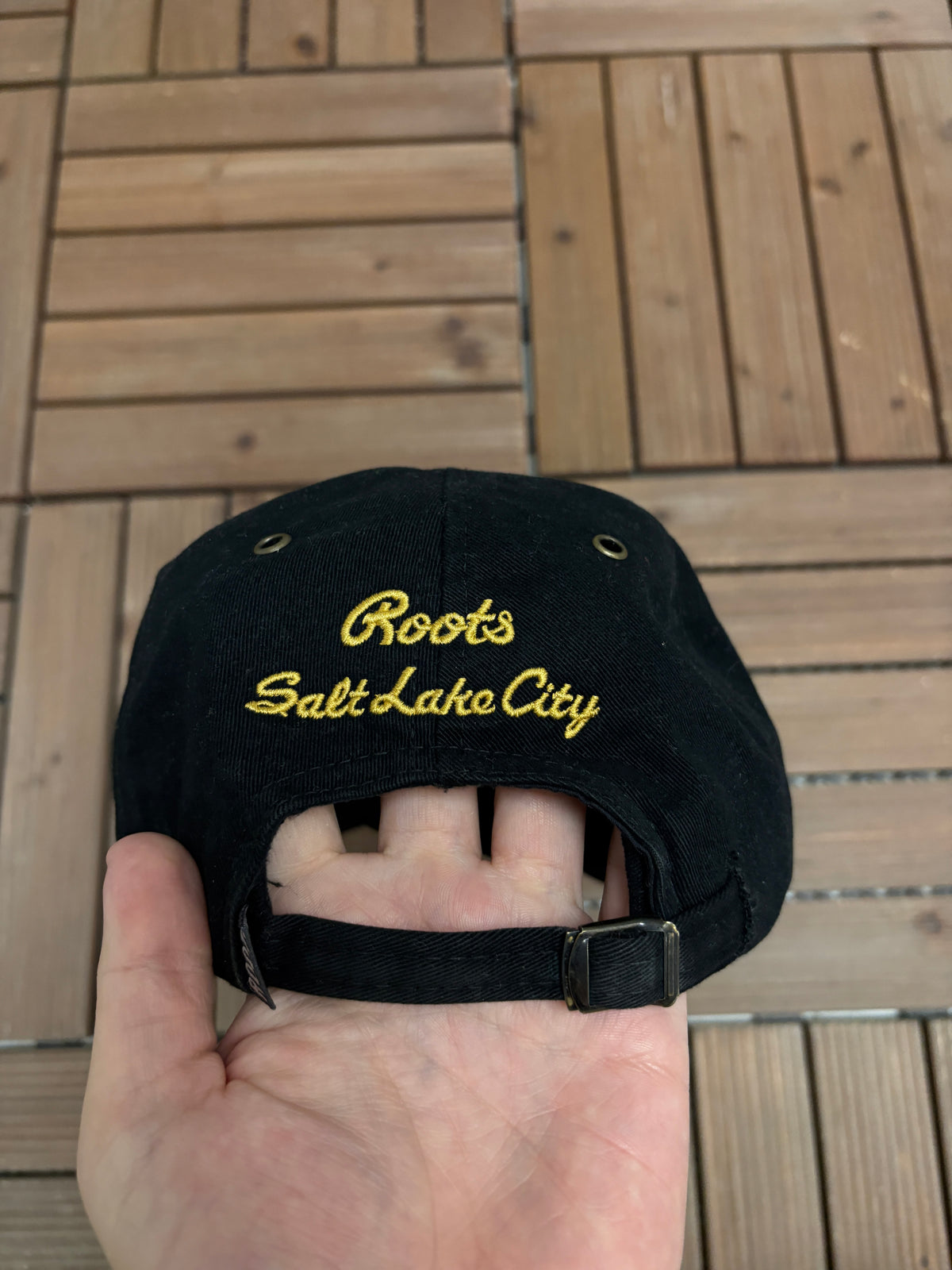 Team Canada Hockey Team 2002 Salt Lake City Olympics Hat | Metal Clasp | Vintage 2000s Black Cap |