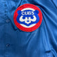 Chicago Cubs Stitched Graphic Jacket | Size Large | Vintage 1990s MLB Baseball Blue Bomber Jacket |