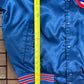 Chicago Cubs Stitched Graphic Jacket | Size Large | Vintage 1990s MLB Baseball Blue Bomber Jacket |