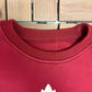 Team Canada 2002 Salt Lake City Olympics Graphic Crewneck | Size Large | Vintage 2000s Promotional Red Sweater |