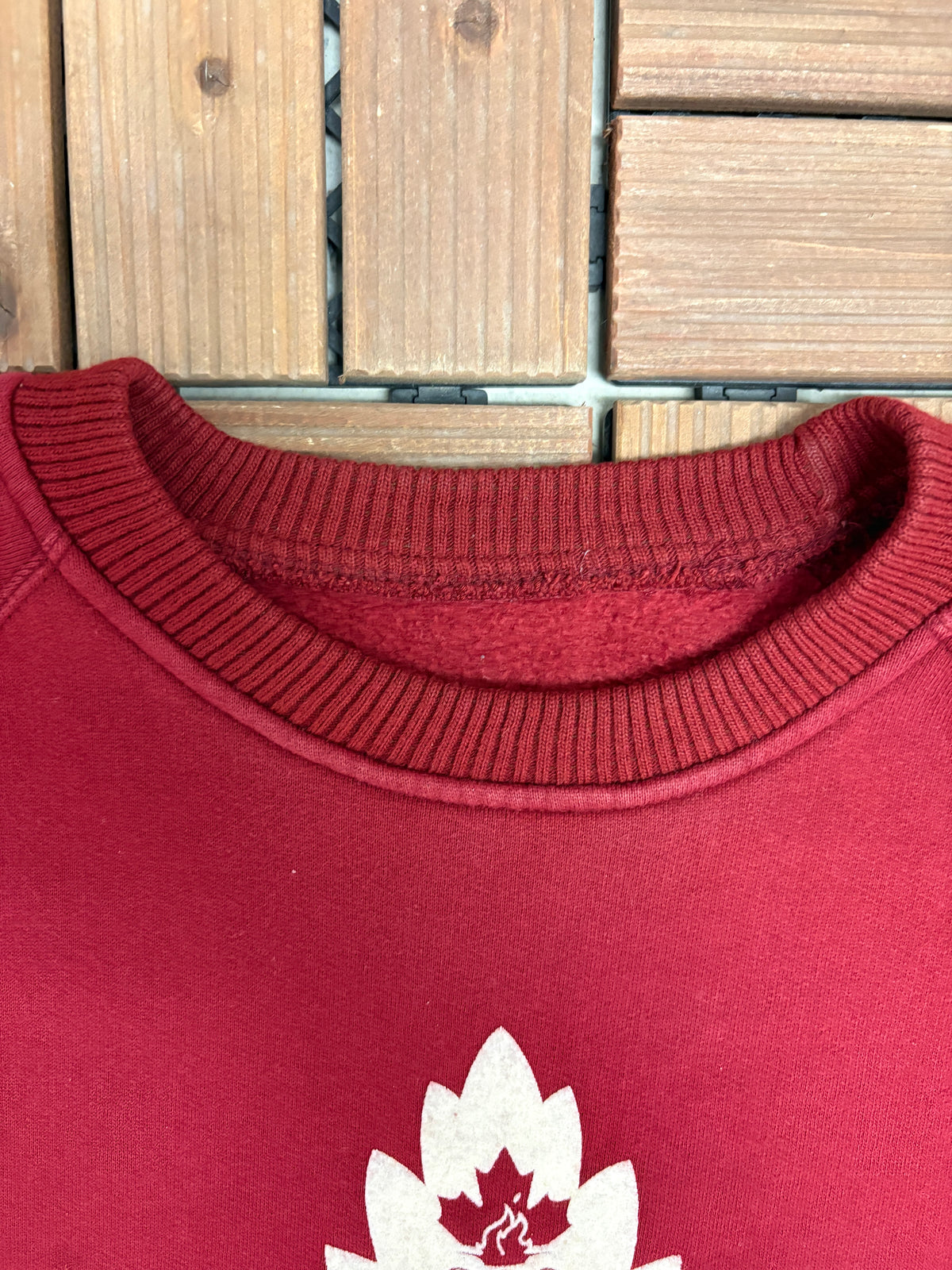 Team Canada 2002 Salt Lake City Olympics Graphic Crewneck | Size Large | Vintage 2000s Promotional Red Sweater |