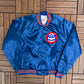 Chicago Cubs Stitched Graphic Jacket | Size Large | Vintage 1990s MLB Baseball Blue Bomber Jacket |