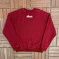 Team Canada 2002 Salt Lake City Olympics Graphic Crewneck | Size Large | Vintage 2000s Promotional Red Sweater |