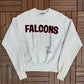 Atlanta Falcons Stitched Graphic Crewneck | Size Large | Vintage 1990s NFL Football Grey Sweater | Made in USA |