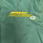 Green Bay Packers Embroidered Graphic Jacket | Size X-Large | Vintage 1990s NFL Football Green Jacket |