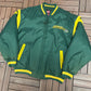 Green Bay Packers Embroidered Graphic Jacket | Size X-Large | Vintage 1990s NFL Football Green Jacket |