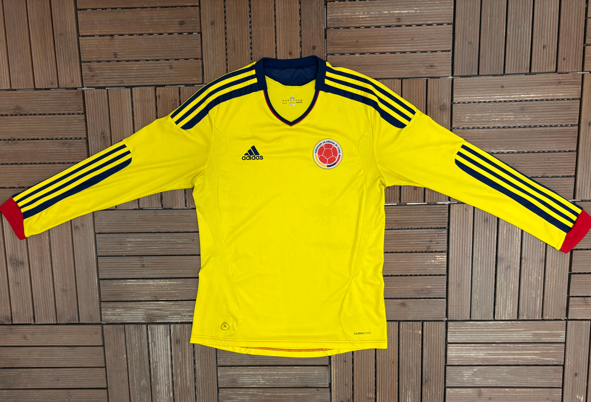 Colombia National Football Team Home Kit | Size Large | Vintage 2000s Yellow Soccer Jersey |