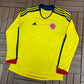 Colombia National Football Team Home Kit | Size Large | Vintage 2000s Yellow Soccer Jersey |