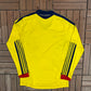 Colombia National Football Team Home Kit | Size Large | Vintage 2000s Yellow Soccer Jersey |