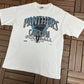 Carolina Panthers Football Graphic Tee | Size X-Large | Vintage 1990s NFL Football White T-Shirt |