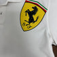 Ferrari Puma Graphic Tee | Size Medium | Vintage 2000s Promotional White T-Shirt |