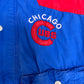 Chicago Cubs Stitched Graphic Jacket | Size Large | Vintage 1990s MLB Baseball Blue Jacket |