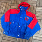 Chicago Cubs Stitched Graphic Jacket | Size Large | Vintage 1990s MLB Baseball Blue Jacket |