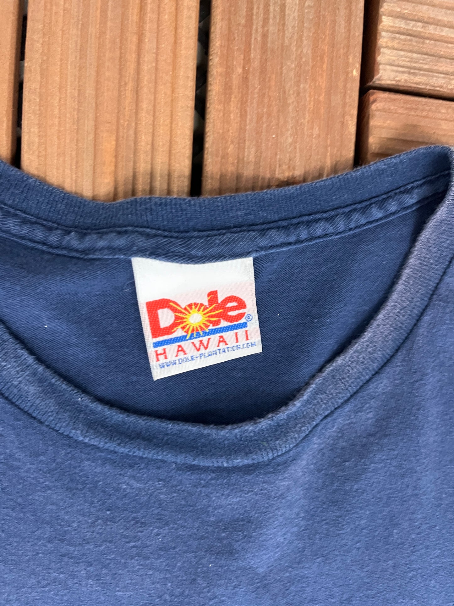 Dole Plantation Hawaii Graphic Tee | Size XX-Large | Vintage 2000s Juice Promotional Blue T-Shirt |