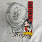 Mickey Mouse Lake Geneva Graphic Crewneck | Size Large | Vintage 1990s Promotional Cartoon Grey Sweatshirt |